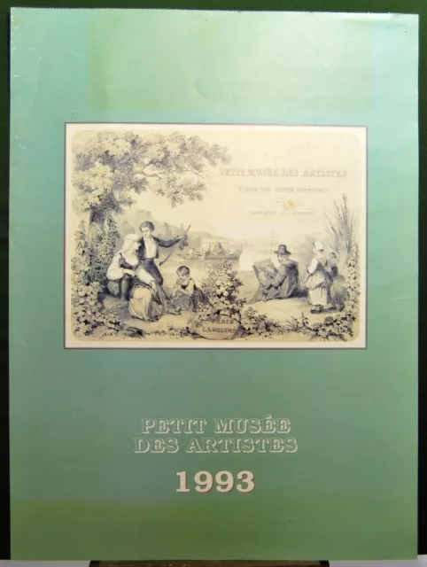 AFFICHE ANCIENNE 1993 PETIT MUSEE DES ARTISTES dessin XIXè