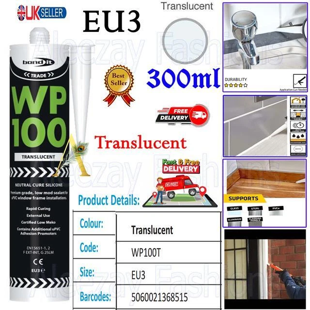 WP100 SILICONE SEALANT Seal Rapid Cure Mastic External Door Windows