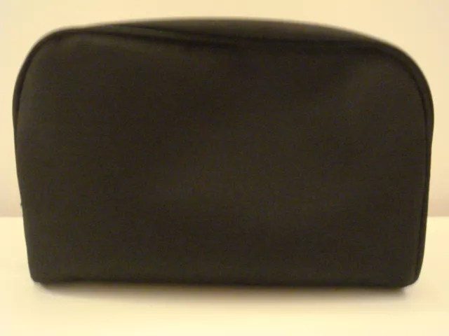 Large Black Zipped Sainsburys Wash Bag / Toiletry Bag