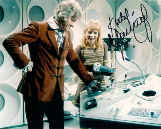 KATY MANNING DR WHO JO GRANT SIGNED AUTOGRAPH 6 x 4 PRE PRINTED JON PERTWEE ERA