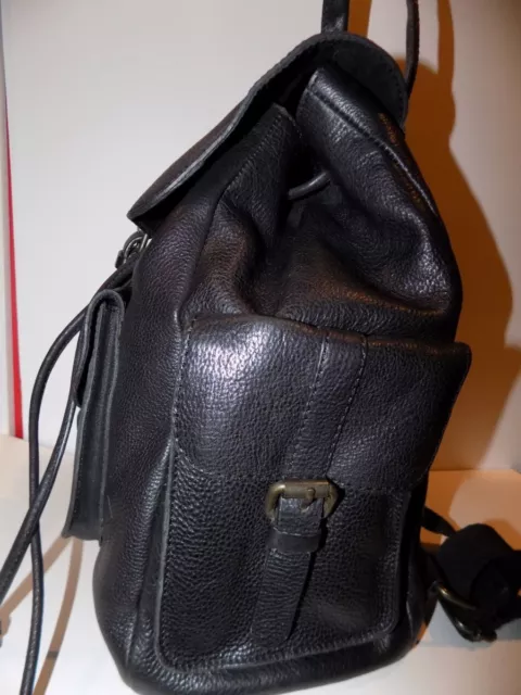 BDG Black Leather Pocket Backpack-$175 MSRP 3