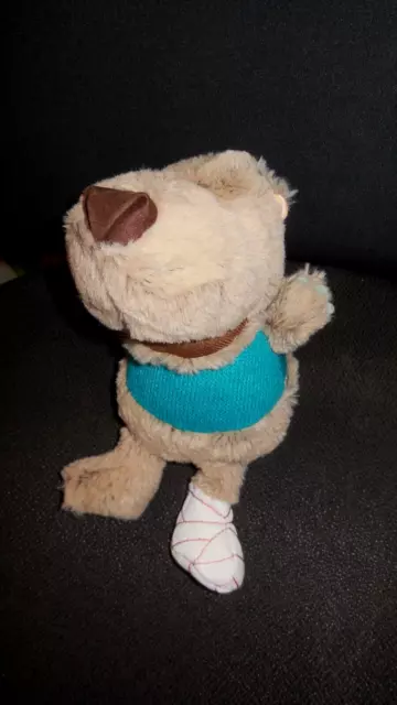 doudou peluche ours César LILLIPUTIENS 23 cm - état NEUF -