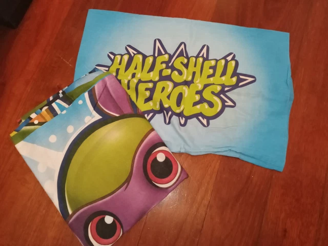 Teenage Mutant Ninja Turtles TMNT Kleinkind Bettdecke und Kissen Set gebraucht