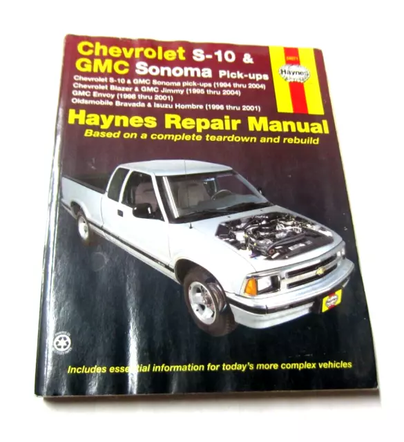 Haynes Repair Manual Chevrolet S-10 And GMC Sonoma Pick-ups 24071