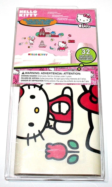 Hello Kitty by Sanrio 32 Piece Repositionable Wall Decals