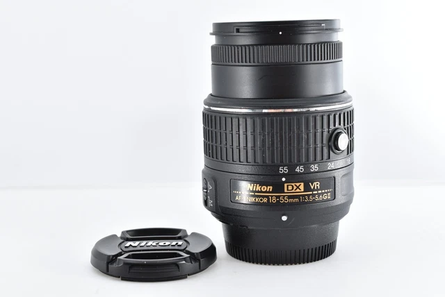 【Near Mint】Nikon AF-S DX NIKKOR 18-55mm F/3.5-5.6 G VR ii Ⅱ2/ Caps / DHL
