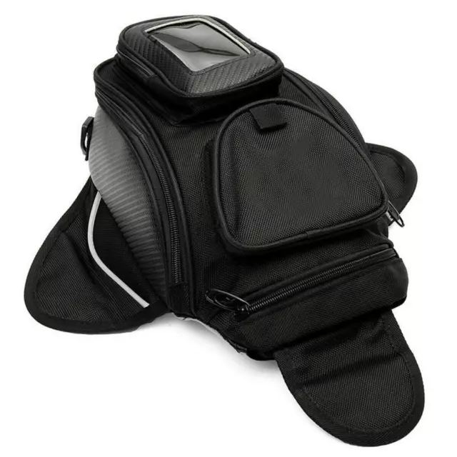 Waterproof Phone Small Stuff Storage Pouch Motorcycle Tank Magnetic Shoulder Bag