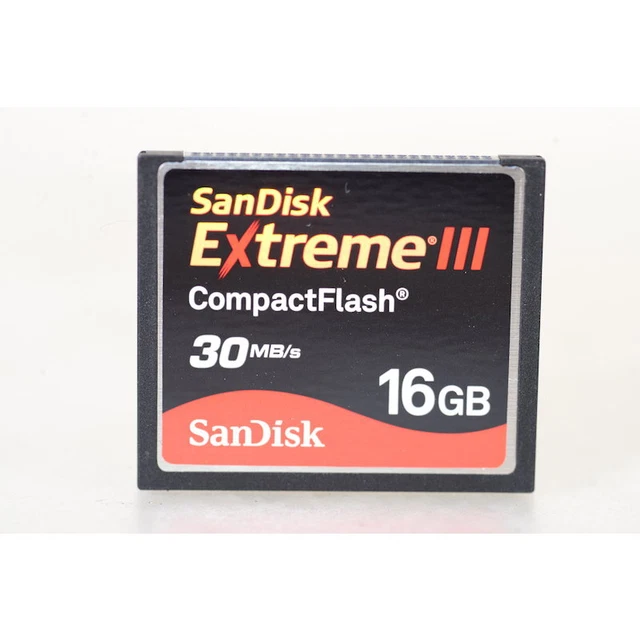 Sandisk 16GB Compact-Flash Mapa Extremos 30MB/S - Tarjeta de Memoria - Cf