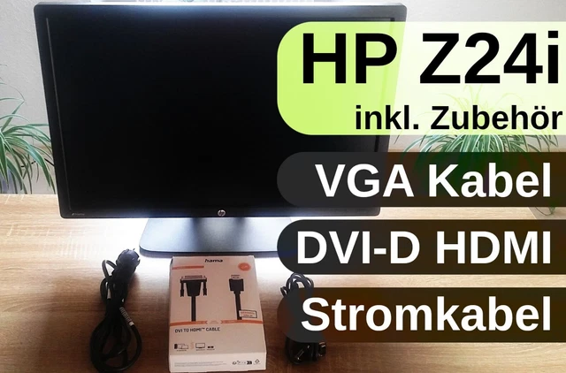 HP Z24i Monitor 24" 1920x1200 FullHD 16:10 LED IPS WUXGA HDMI DisplayPort VGA