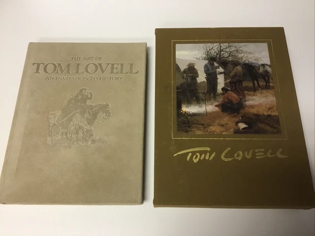 The Art Of Tom Lovell Signed Suede Box Sleeve, Nice #691