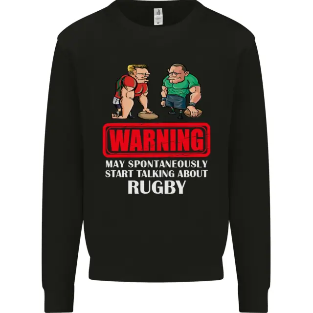 May Start Talking About Rugby Player Funny Mens Sweatshirt Jumper