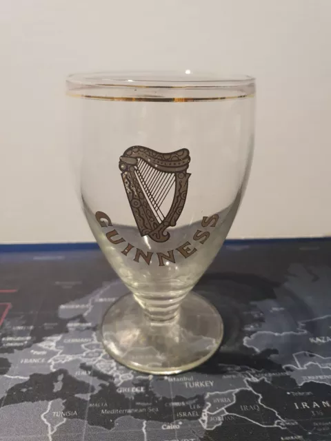 Vintage & Rare Original 1950's Guinness Half Pint Goblet Glass
