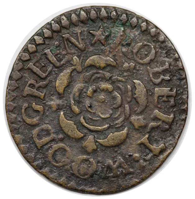 1666 Great Britain Farthing Token, Kent, Dover: Robert Woodgreen, BW-240, N-2533