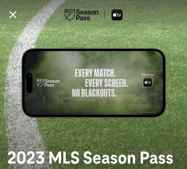 MLS Season Pass 2023 subscription MAJOR LEAGUE SOCCER  Apple ID required