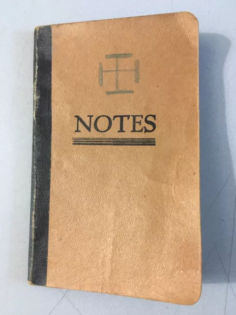 Livre De Note Manuscrite Sténographie Etude de la méthode Pigier Circa 1950