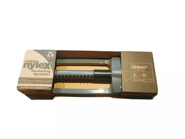 Nylex Oscillating Sprinkler Barrel 300m2 Coverage 19 Nozzles 12mm Fitting