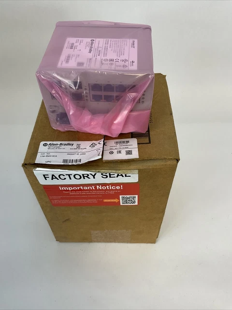 Allen Bradley 1783-Bms10Ca Ser A Dir/Ver 10003638424/01 Ethernet Managed Switch