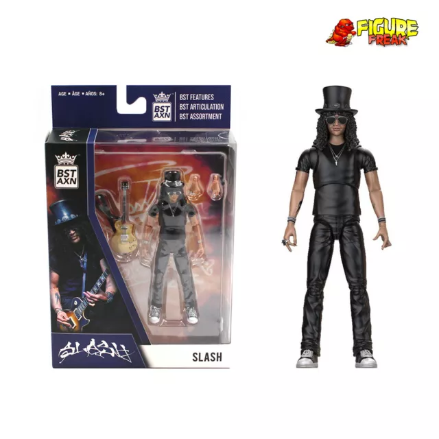 BST AXN Guns N' Roses Slash 5” Action Figure NEW GNR