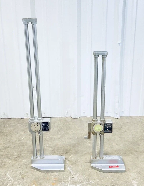 PARTS ONLY LOT OF 2 MITUTOYO 192-92 DIAL HEIGHT GAGE 0 TO 60mm RANGE .01mm PARTS ONLY LOT OF 2 MITUTOYO 192-92 DIAL HEIGHT GAGE 0 TO 60mm RANGE .01mm