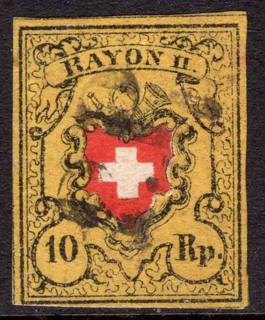 Schweiz, Suisse, Switzerland, Rayon II, Type 13 BRU, 1850, 8II/16II, 300.-!++