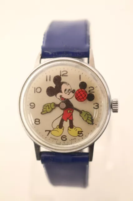 Walt Disney Micky Maus Armbanduhr Disneyland Cal.22 Made in France vintage 16I37