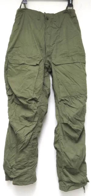 vtg Army OLIVE PROTECTIVE SUIT PANTS LARGE 70s Winfield 1978 green L