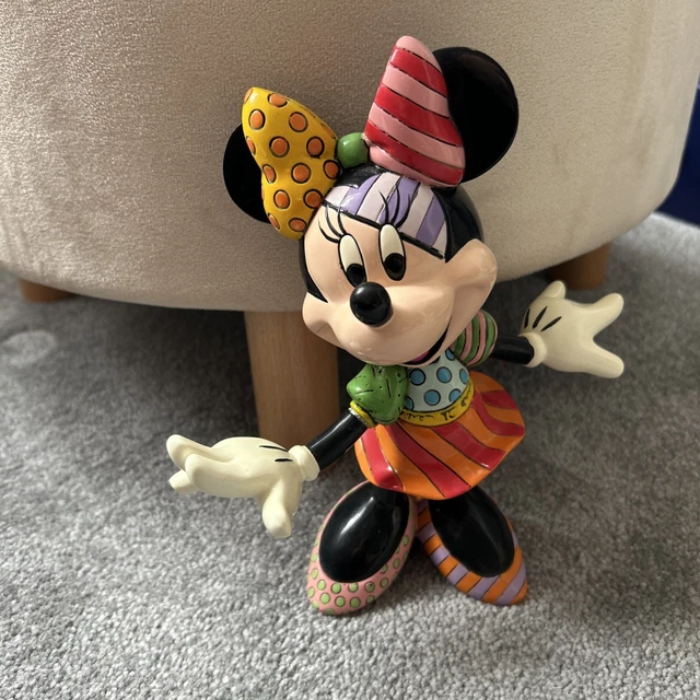 Figurine Minnie Mouse Romero Britto 20,3 Cm - Collection Disney Aux Couleurs Vives