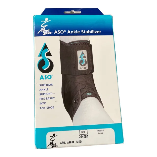 Med Spec ASO Ankle Stabilizer - White Size Medium 264004