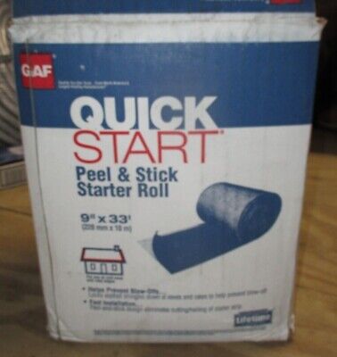 GAF inicio rápido 9" X 33" Peel & Stick arranque Roll-teja Adhesivo