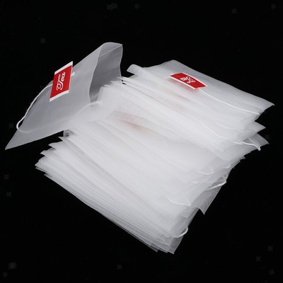 Ebilun 100pcs Tea sacchetti filtro sacchetta vuoto per fogli staccabili per tè e caffè 