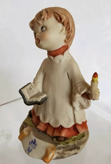 Vintage Capodimonte Choir Boy With Candle Marked 2