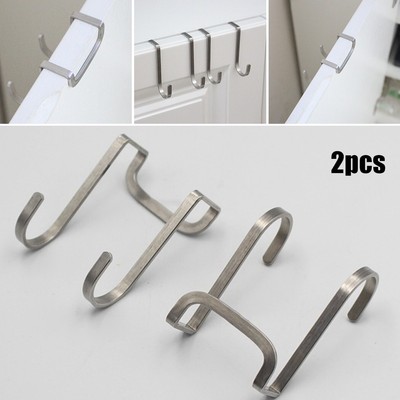 appendiabiti reversibili per porte e armadietti confezione da 8 ganci per armadio e cassetto in metallo in acciaio INOX Baoii da porta 