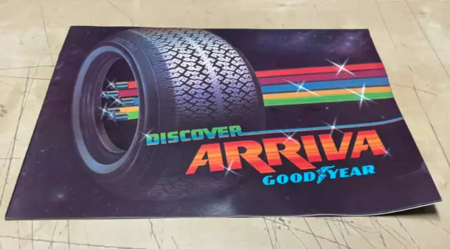 Vintage 1980 Original Goodyear Discover Arriva Sales Brochure Print Ad