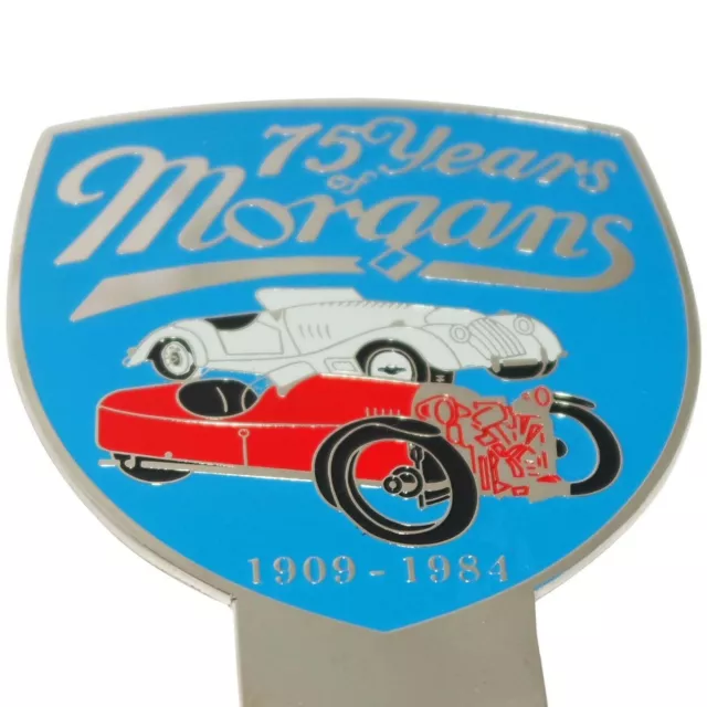75 Jahre Morgan 1909 1984, emailliertes Broschen-Autoabzeichen aus dem... 3