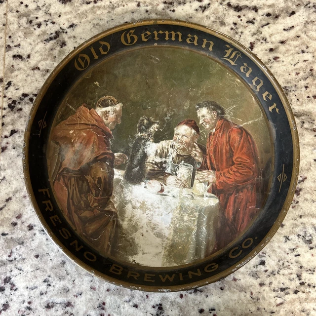 Old German Lager Fresno Brewing Co Metal Tray C3