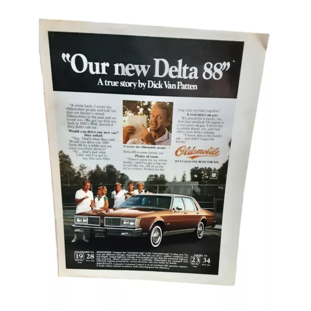 Oldsmobile Delta 88 car 1980 Magazine Ad vintage