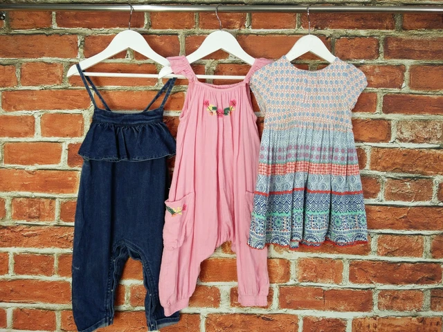 Baby Girl Bundle Age 12-18 Months Next Monsoon Dress Romper Playsuit Kids 86Cm