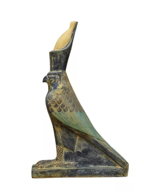 UNIQUE EGYPTIAN GOD HORUS Statue Falcon from Ancient Egypt Made from Handmade