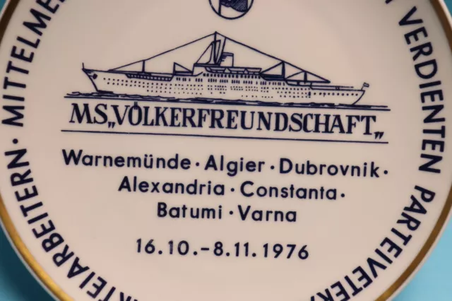 Ehrenteller Mittelmeer Schwarzmeerreise Ms Völkerfreundschaft 1976 2