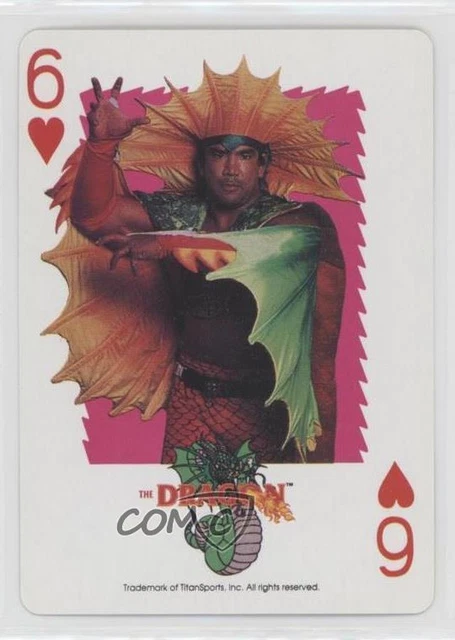 1991 US Playing Card WWF Ricky The Dragon Steamboat #6H