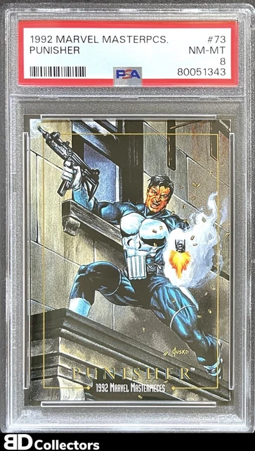 PUNISHER PSA 8 #73 1992 Marvel Masterpieces Series 1