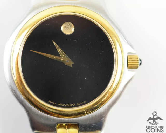 Movado Museum Quartz Black Dial Two-Tone Stainless Steel Men's Watch