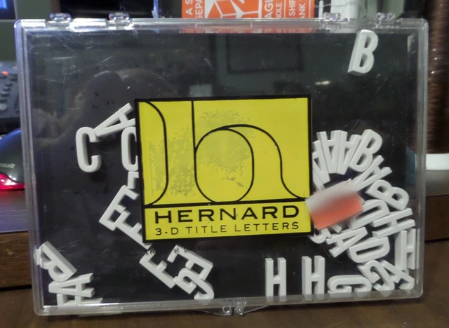 VTG Hernard 3D Title Letters Molded Plastic Ceramic Numbers Symbols Model PS 34