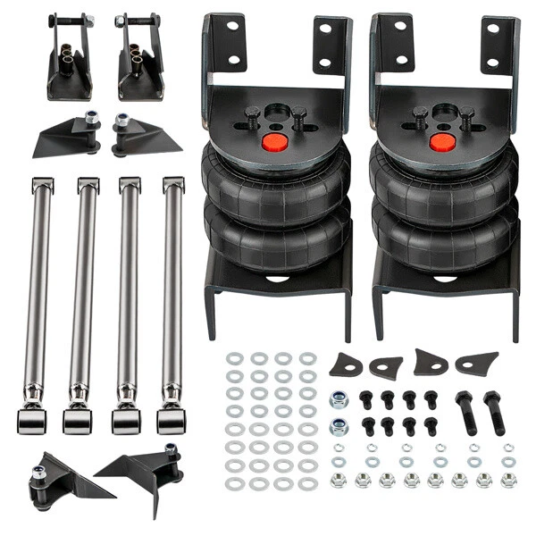 Weld On Triangulated 4 Link 2500 Bags Air Ride Suspension Kit Brackets 24 Bars