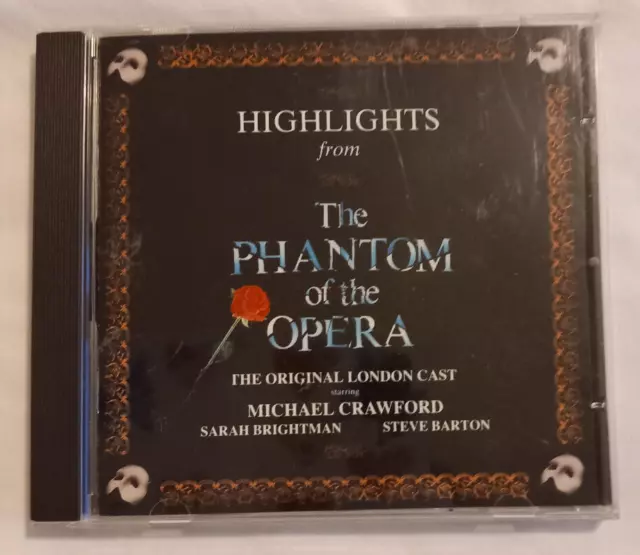 HIGHLIGHTS FROM PHANTOM of the Opera CD Album Sarah Brightman Michael ...