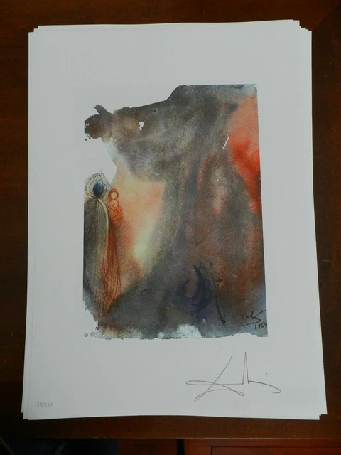 Salvador Dali edición litográfica DALART GALA - sello nuevo - cm 50x70