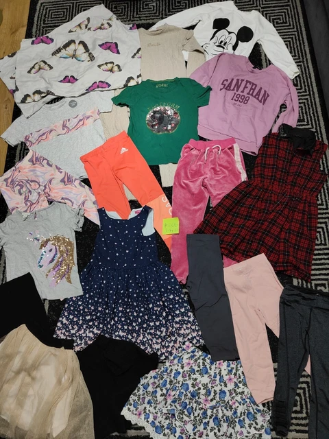 #606-XXL Enorme pacchetto di vestiti per ragazze 7-8 anni GEORGE NEXT PRIMARK ADIDAS MONSOON