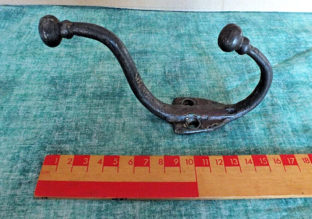 Large Reclaimed Cast  Iron Coat / Hat Hook~ Cloakroom