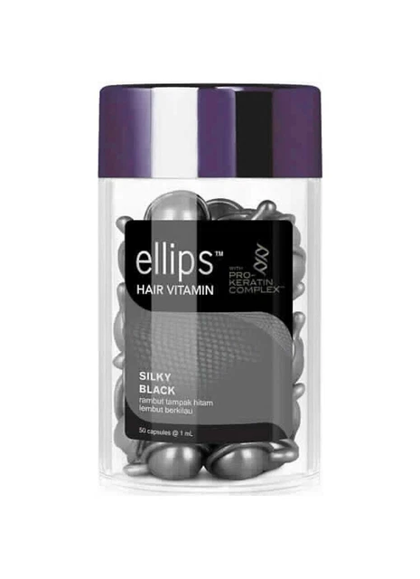 50 cápsulas de vitamina para el cabello ELLIPS con triple cuidado y aceite marroquí