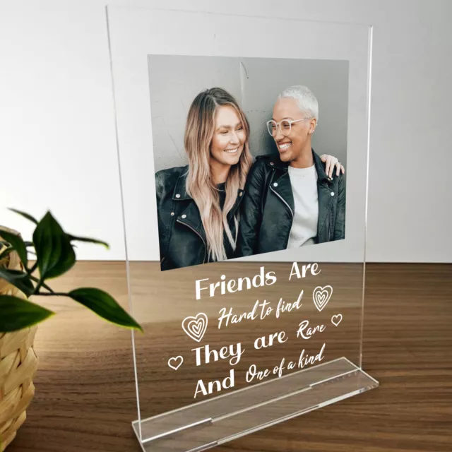 Personalised Photo Plaque Friendship Gift Custom Gifts For Best Friend Birthday